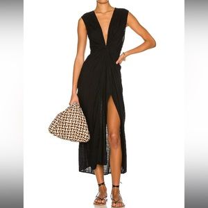 L Space Down The Line Cover Up in Black, size Large.